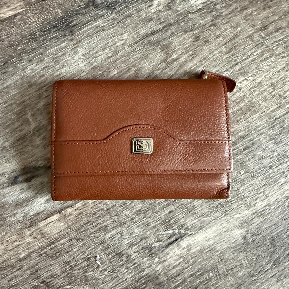 RFID Blocking Women's Leather Trifold Wallet